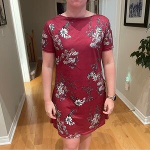 Floral t- shirt dress